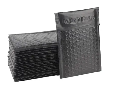 13.75"X11" BLACK POLY BUBBLE MAILERS SELF SEAL  48 PCS/ CASE